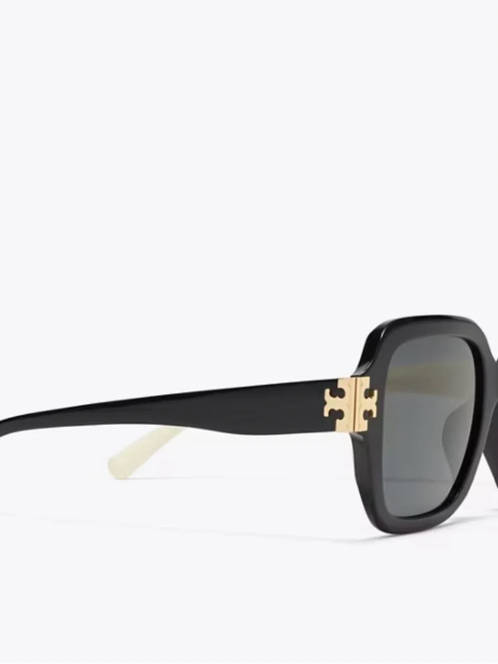 Tory Burch Black Sunglasses with Gold Accents
